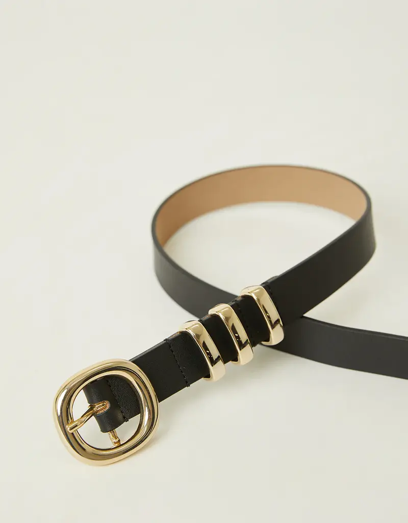 B-Low the Belt Bennett Belt - Black/Gold