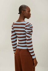 Farm Rio Striped Knit Blouse
