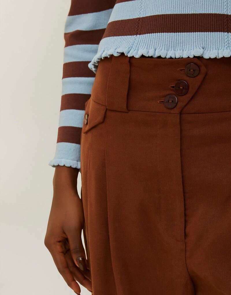 Farm Rio Striped Knit Blouse