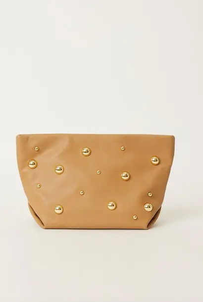 Georgette Clutch Moto - Vacchetta/Gold