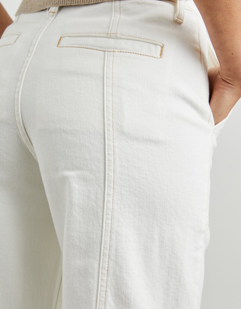 Rails Getty Crop Utility - Vintage Ecru Contrast  Stitch