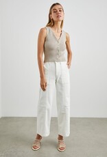 Rails Getty Crop Utility - Vintage Ecru Contrast  Stitch
