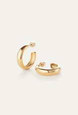 Jenny Bird Staple Hoops Medium - Gold