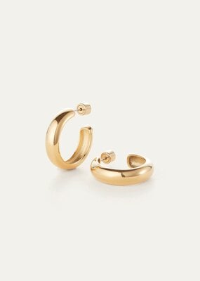 Jenny Bird Staple Hoops Medium - Gold