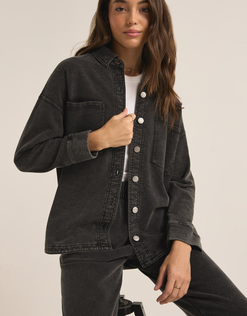 Z Supply All Day Knit Denim Jacket