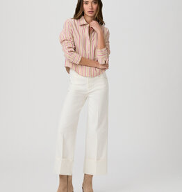 Paige Sasha Ankle Wide Leg - Tonal Ecru