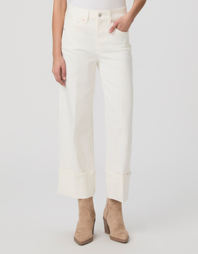 Paige Sasha Ankle Wide Leg - Tonal Ecru