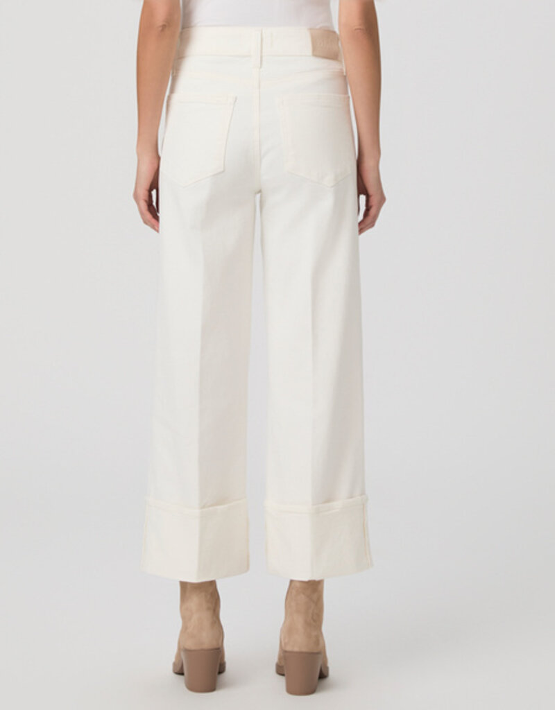 Paige Sasha Ankle Wide Leg - Tonal Ecru