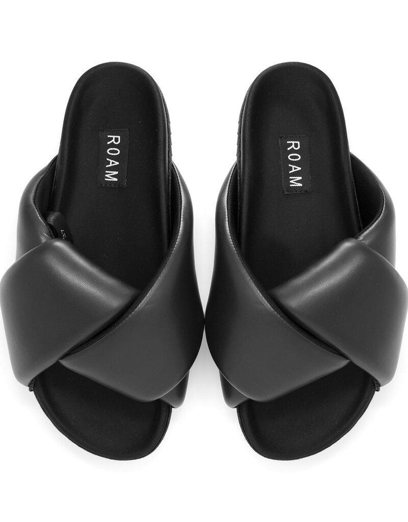 ROAM Foldy Puffy Sandal - Black