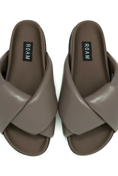 Foldy Puffy Sandal - Taupe