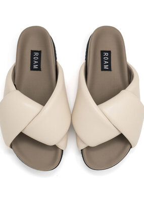 ROAM Foldy Puffy Sandal - Cream