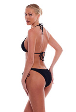 Love & Bikinis Santorini Full Bikini Bottom - Black