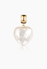 Thatch Gemma Mother of Pearl Heart Ball Charm