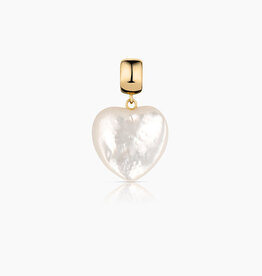 Thatch Gemma Mother of Pearl Heart Ball Charm