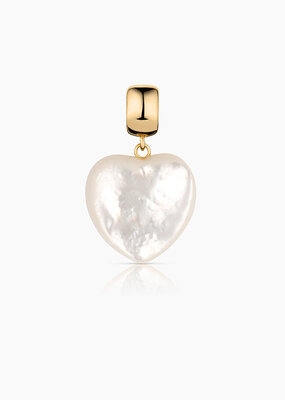 Thatch Gemma Mother of Pearl Heart Ball Charm