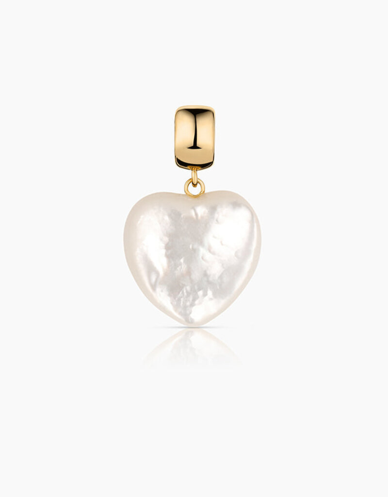 Thatch Gemma Mother of Pearl Heart Ball Charm