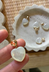 Thatch Gemma Mother of Pearl Heart Ball Charm