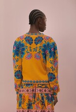 Farm Rio Yellow Mica Knit Cardigan
