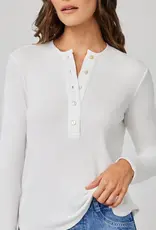 Bella Dahl Long Sleeve Wide Placket Henley