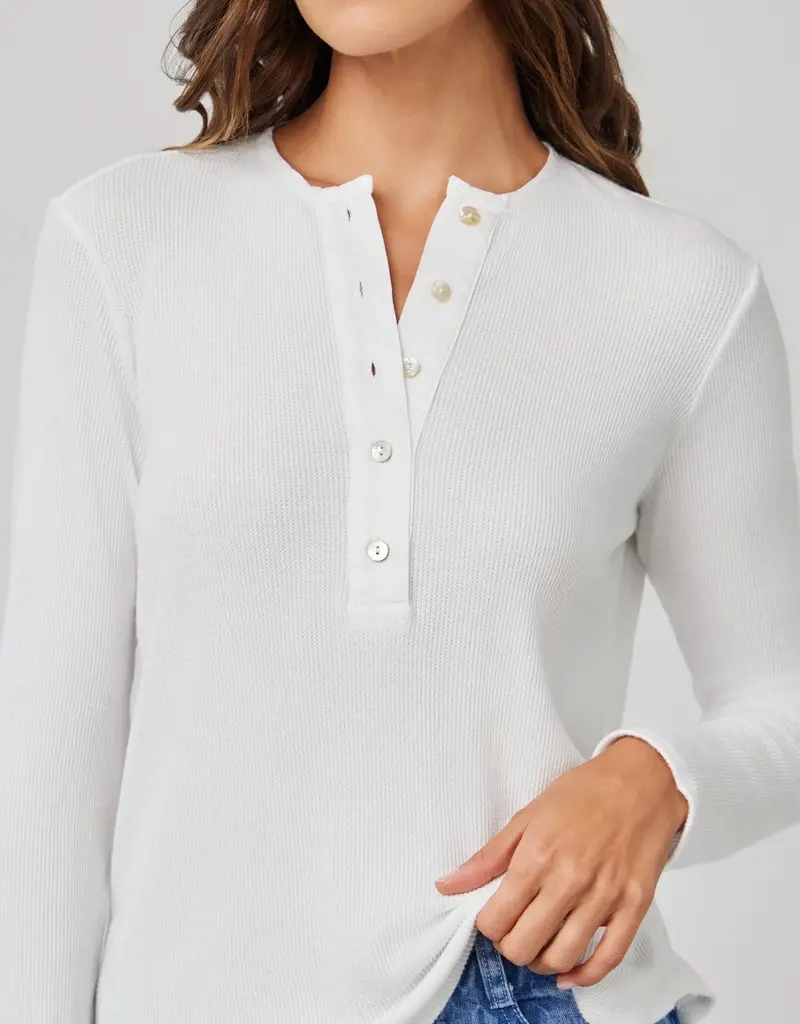 Bella Dahl Long Sleeve Wide Placket Henley
