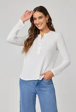 Bella Dahl Long Sleeve Wide Placket Henley