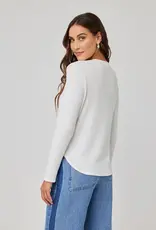Bella Dahl Long Sleeve Wide Placket Henley