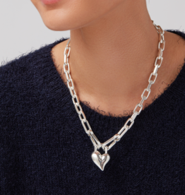 Jenny Bird Padlock Heart Pendant Necklace
