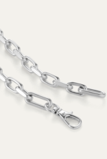 Jenny Bird Padlock Heart Pendant Necklace - Silver