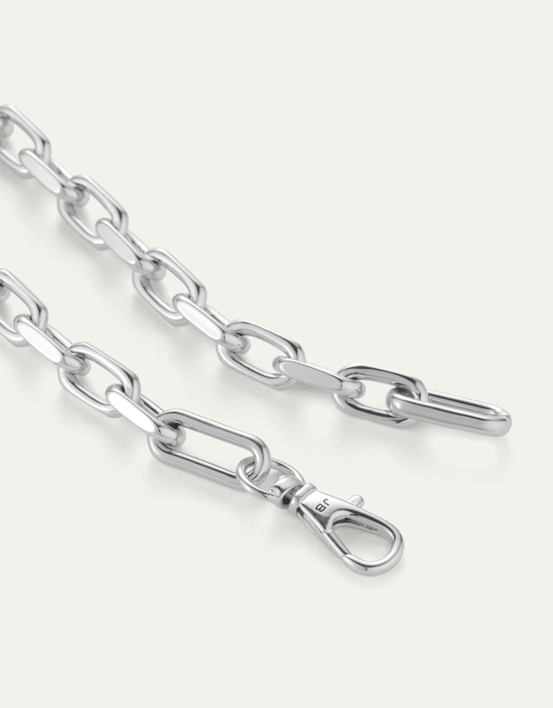 Jenny Bird Padlock Heart Pendant Necklace - Silver
