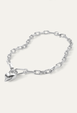 Jenny Bird Padlock Heart Pendant Necklace