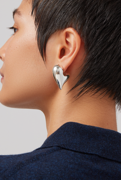 Art Heart Puff Earrings