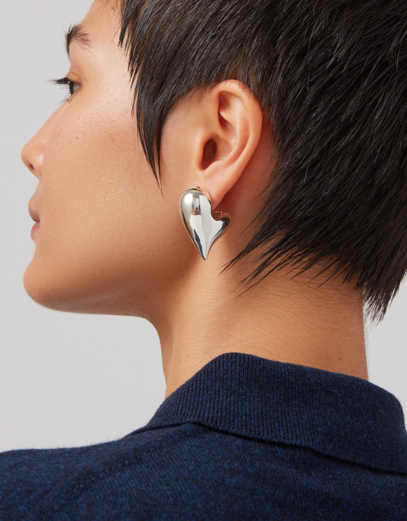 Jenny Bird Art Heart Puff Earrings