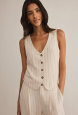 Z Supply Belfort Pinstripe Linen Vest