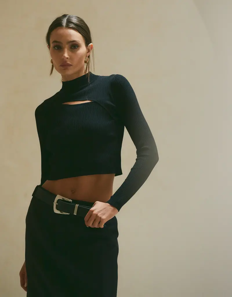 B-Low the Belt Jordana Mini Belt - Black/Silver