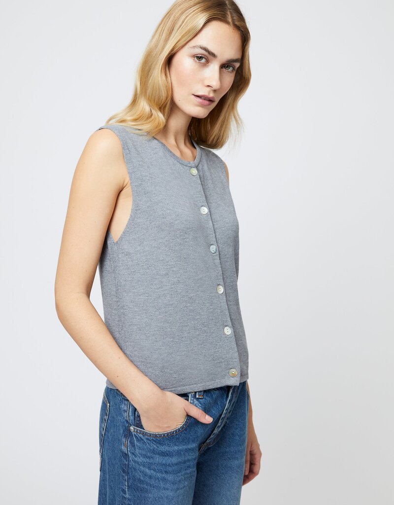 French Connection Cosysoft Buttoned Sweater Vest