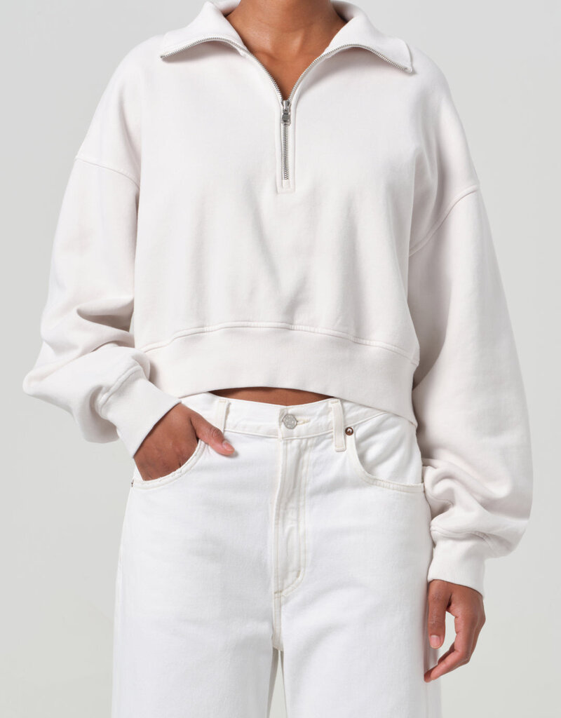 AGOLDE Bethan Quarter Zip Sweatshirt