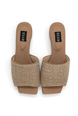 ROAM Raffia Square Sandal