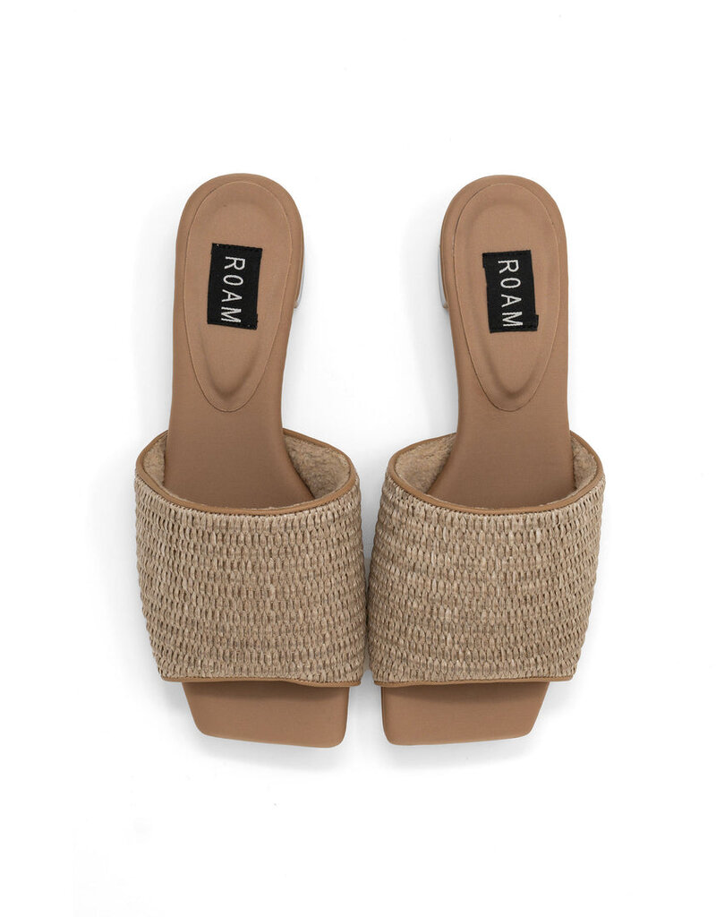 ROAM Raffia Square Sandal