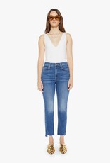 Mother High Waisted Rider Ankle Step Fray - Over The Top
