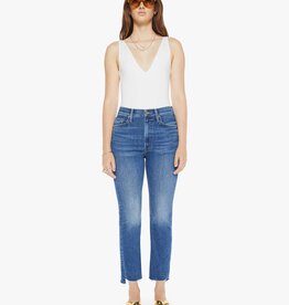 Mother High Waisted Rider Ankle Step Fray - Over The Top
