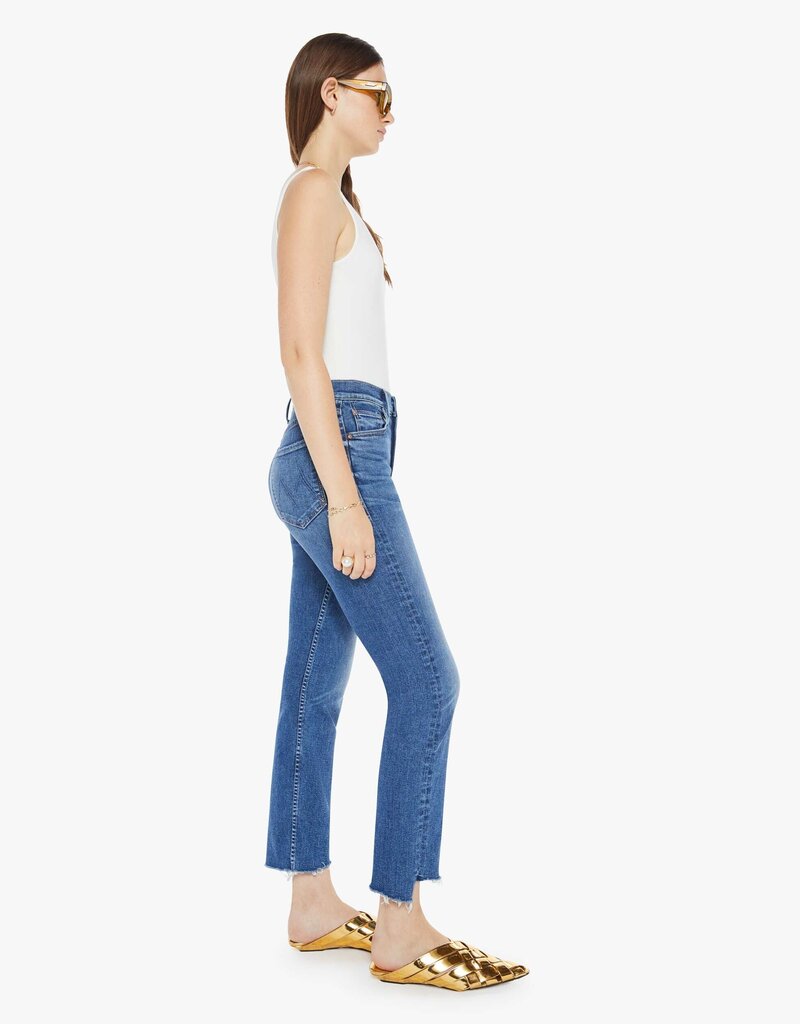 Mother High Waisted Rider Ankle Step Fray - Over The Top