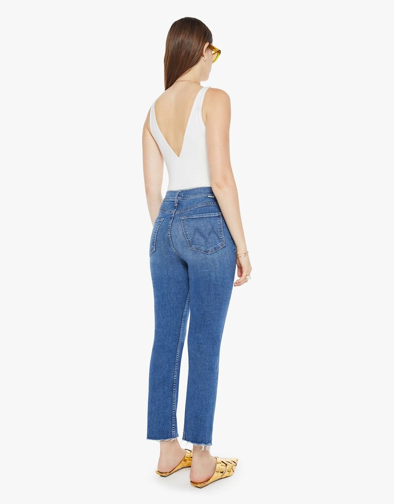 Mother High Waisted Rider Ankle Step Fray - Over The Top