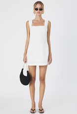 French Connection Birdie Linen Square Neck Mini Dress
