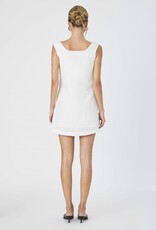 French Connection Birdie Linen Square Neck Mini Dress