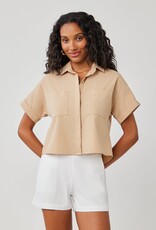 Bella Dahl Boxy Two Pocket Short Sleeve Shirt