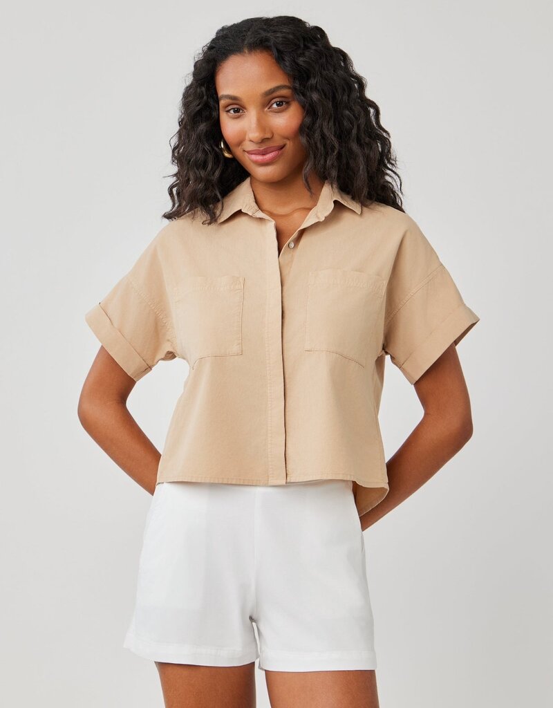Bella Dahl Boxy Two Pocket Short Sleeve Shirt