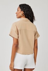 Bella Dahl Boxy Two Pocket Short Sleeve Shirt