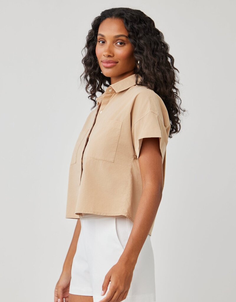 Bella Dahl Boxy Two Pocket Short Sleeve Shirt