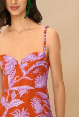 Farm Rio Tropical Swing Mix Midi Dress