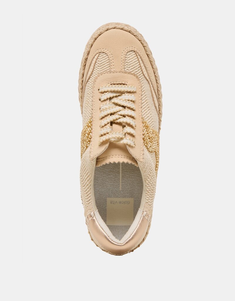 Dolce Vita Notice Espadrille Bead Sneakers - Gold Multi